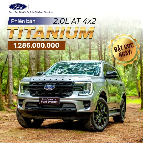 giá xe ford everest titanium 4x2 2023