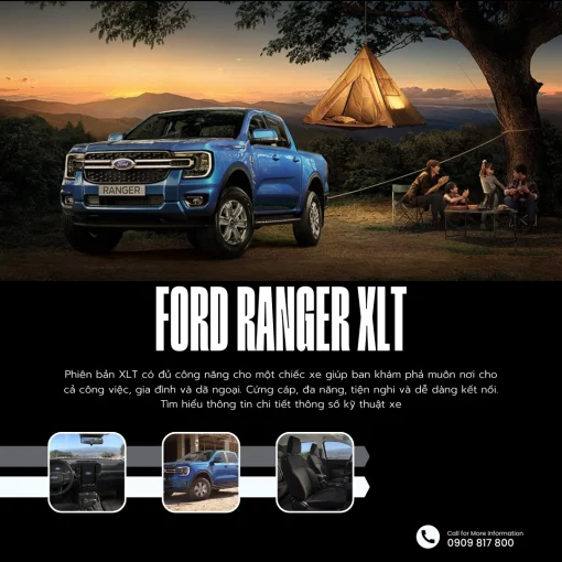Ford Ranger XLT 2023 2.0L 4×4 AT mới